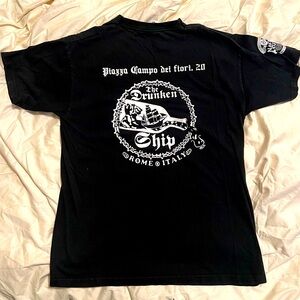 Bar t-shirt from The Drunken Ship in Rome, Italy. Men’s medium.